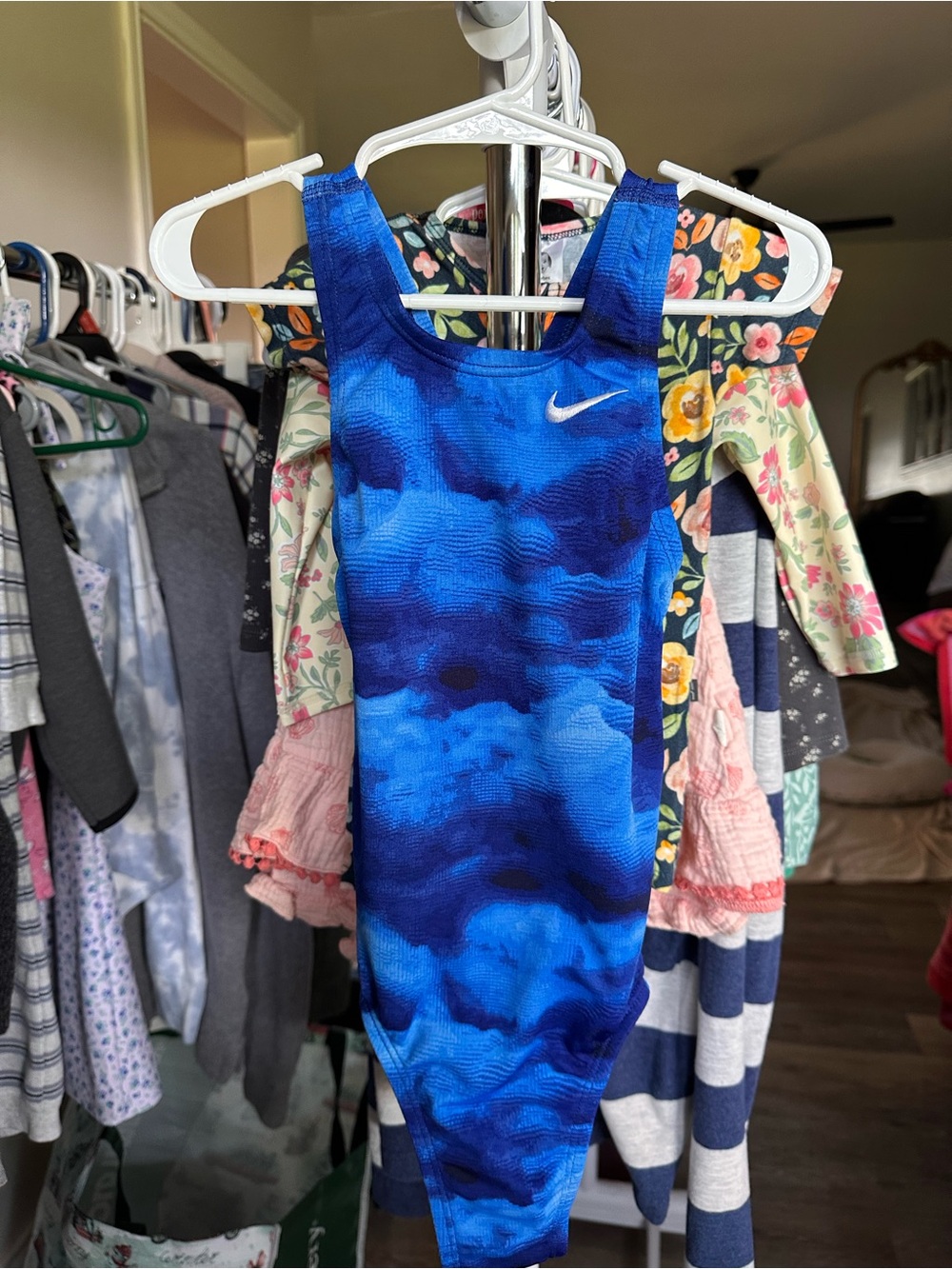 Nike Girls Blue Gymnastics/Dance Leotard Size 8